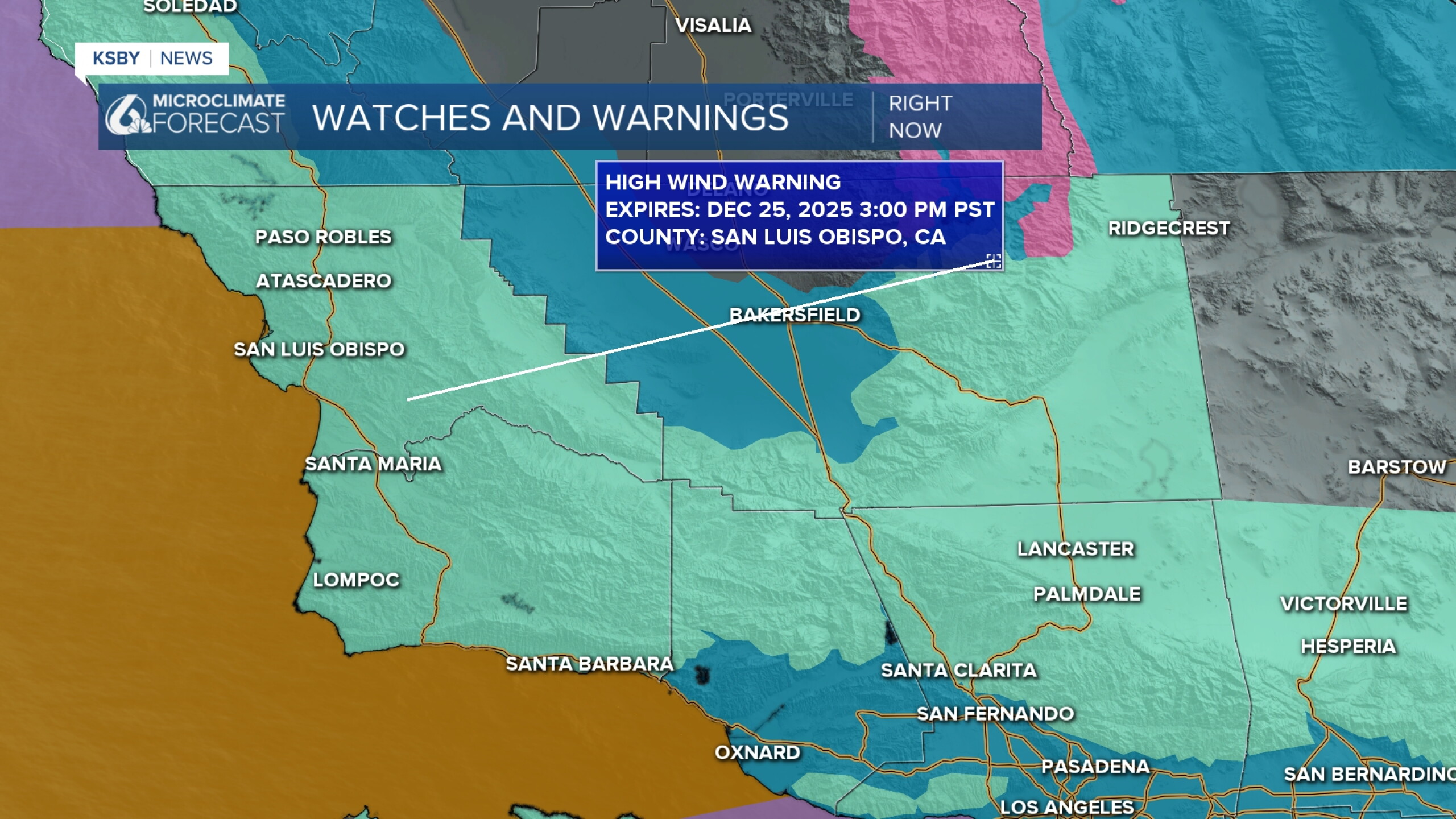 Heavy rain prompts flash flood warnings for much of the Central Coast