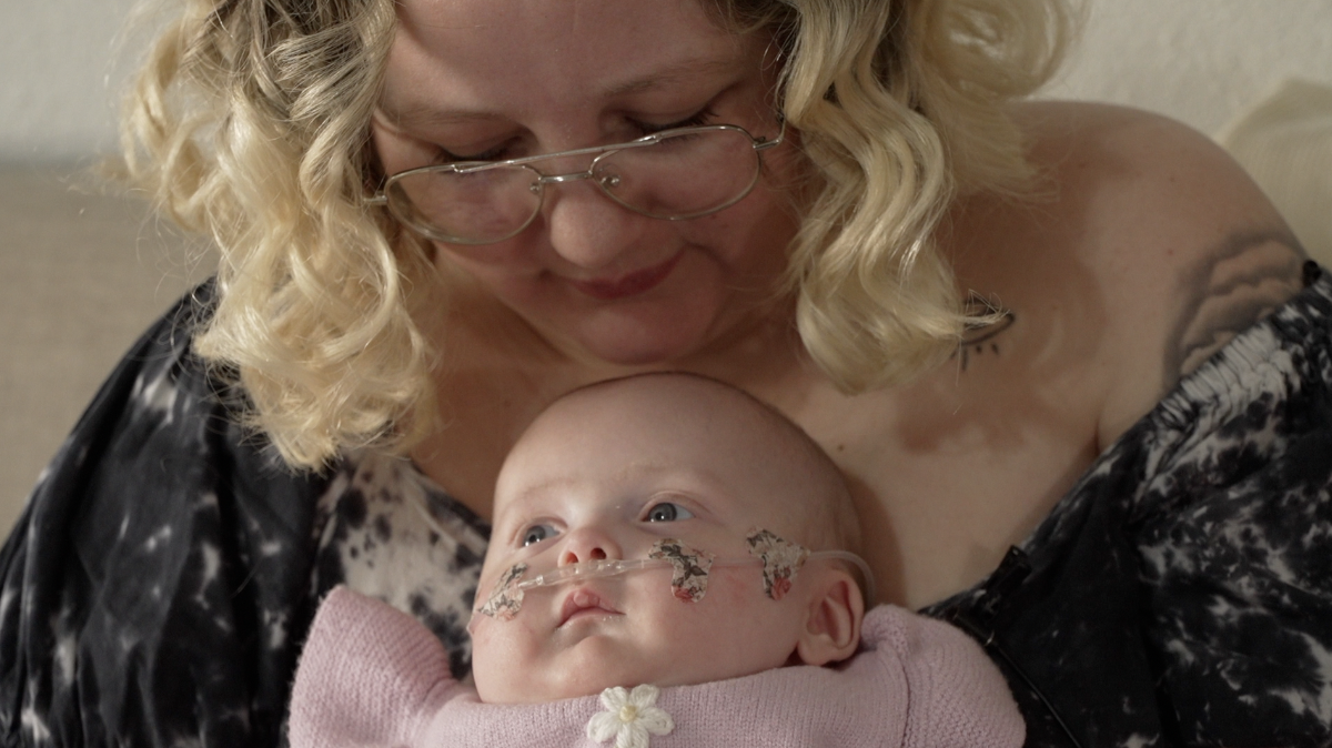 Baby Ophelia with mom, Julie