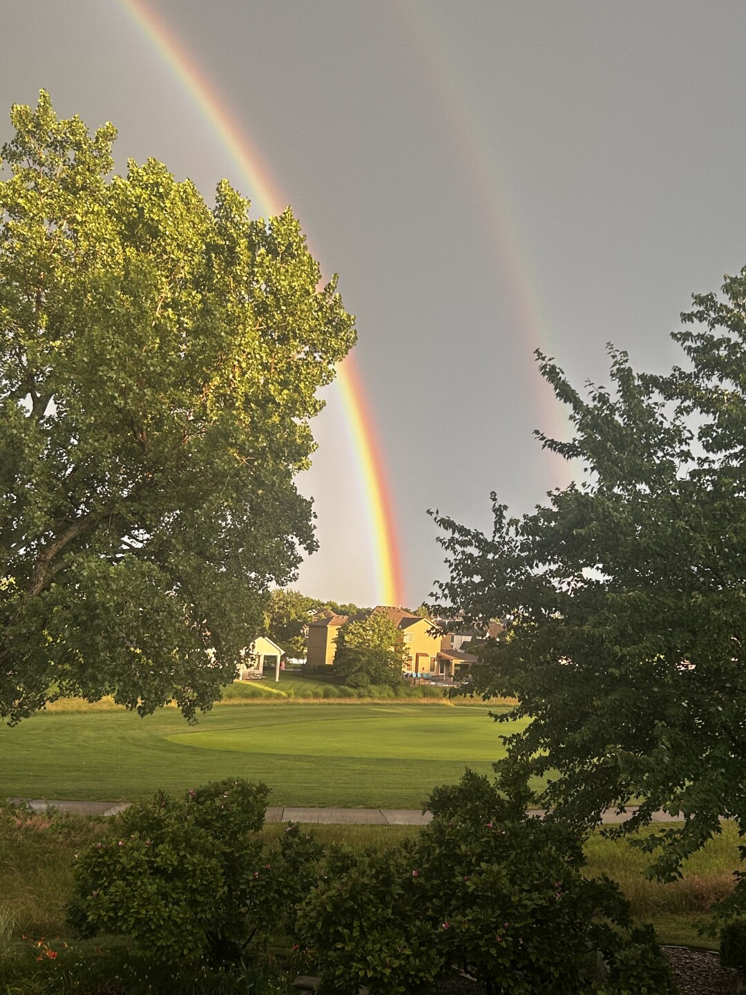 Double rainbow in Raymore