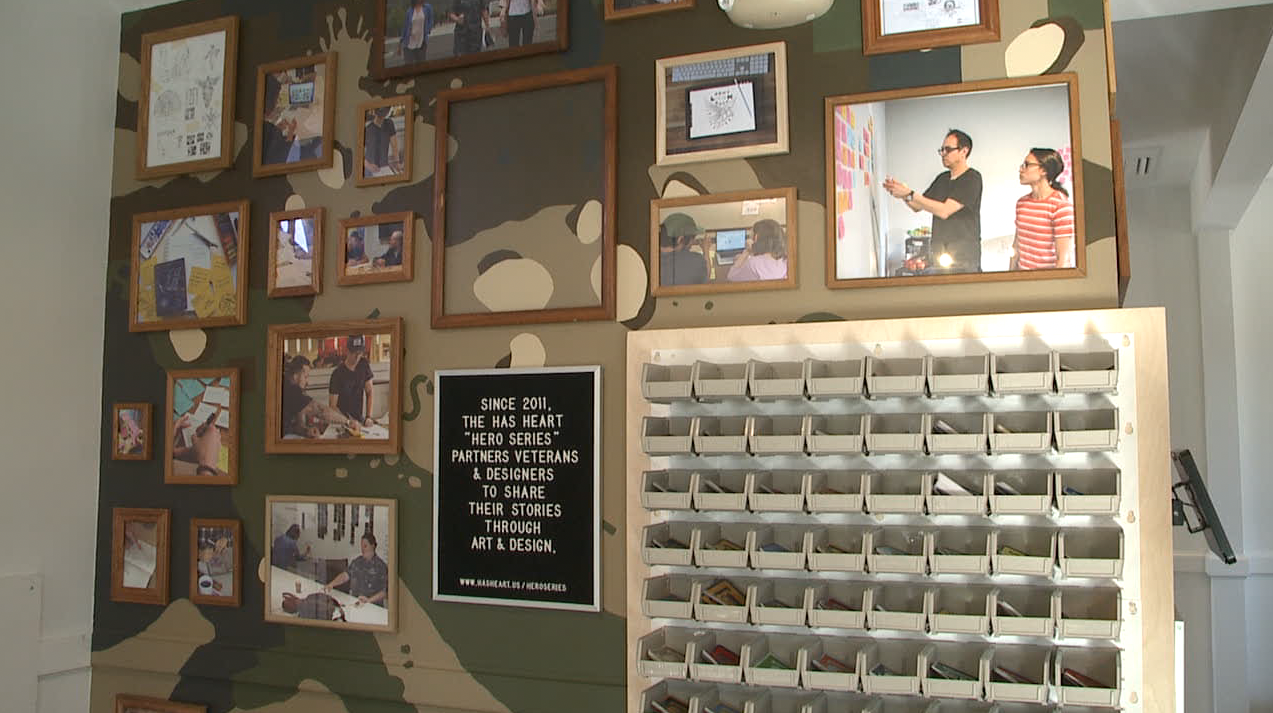 Has Heart art display