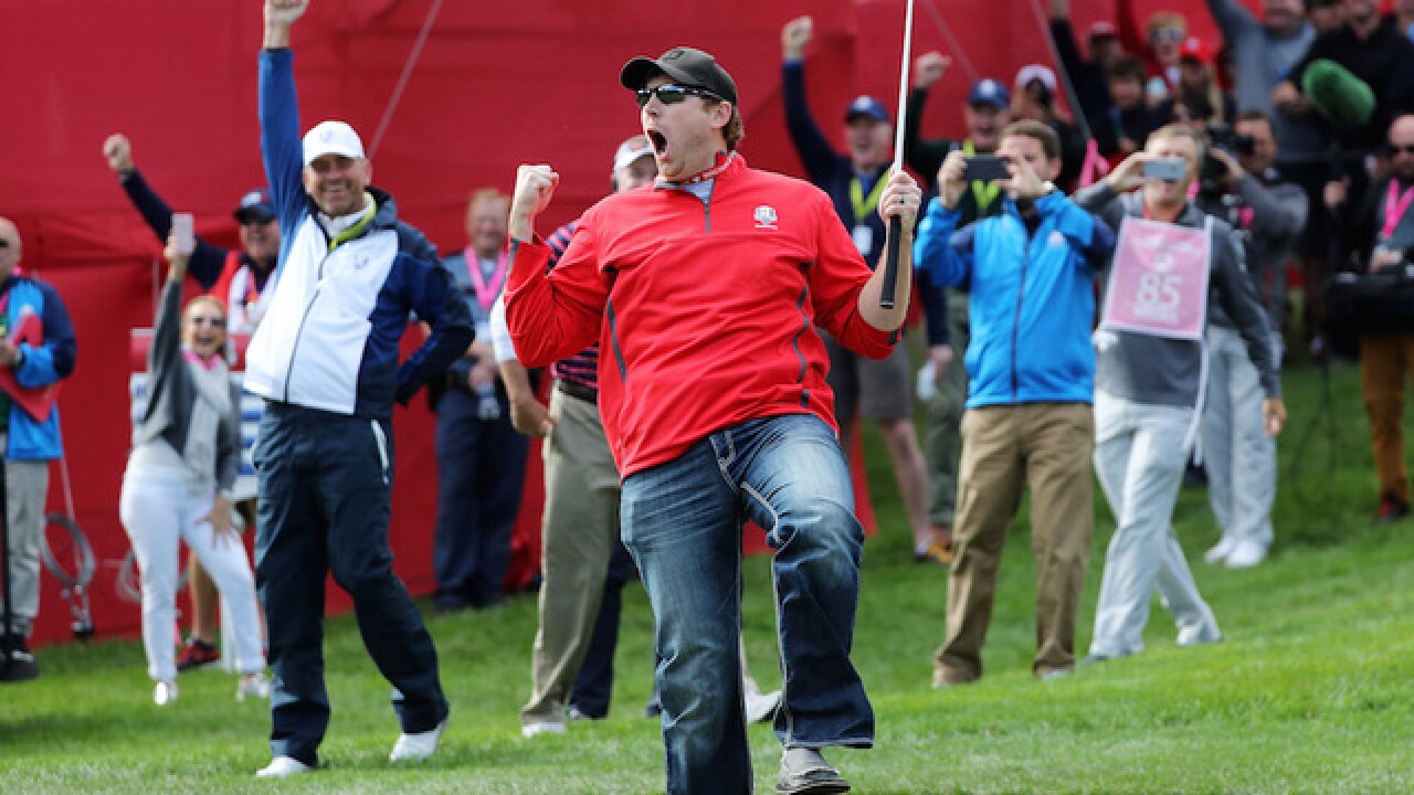 Watch: Golf heckler wins $100 off pro at Ryder Cup