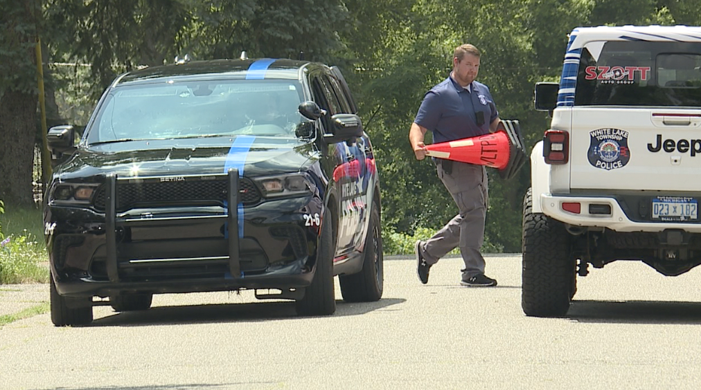 Police at the scene