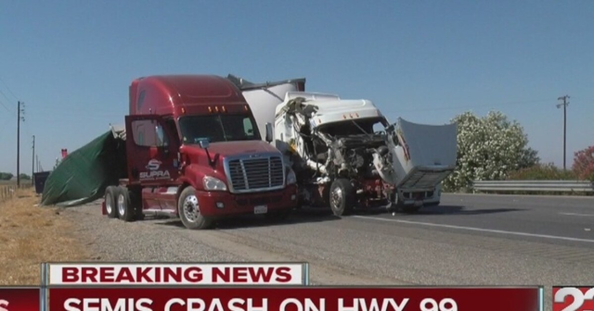 Big rig crash snarls traffic near Bakersfield