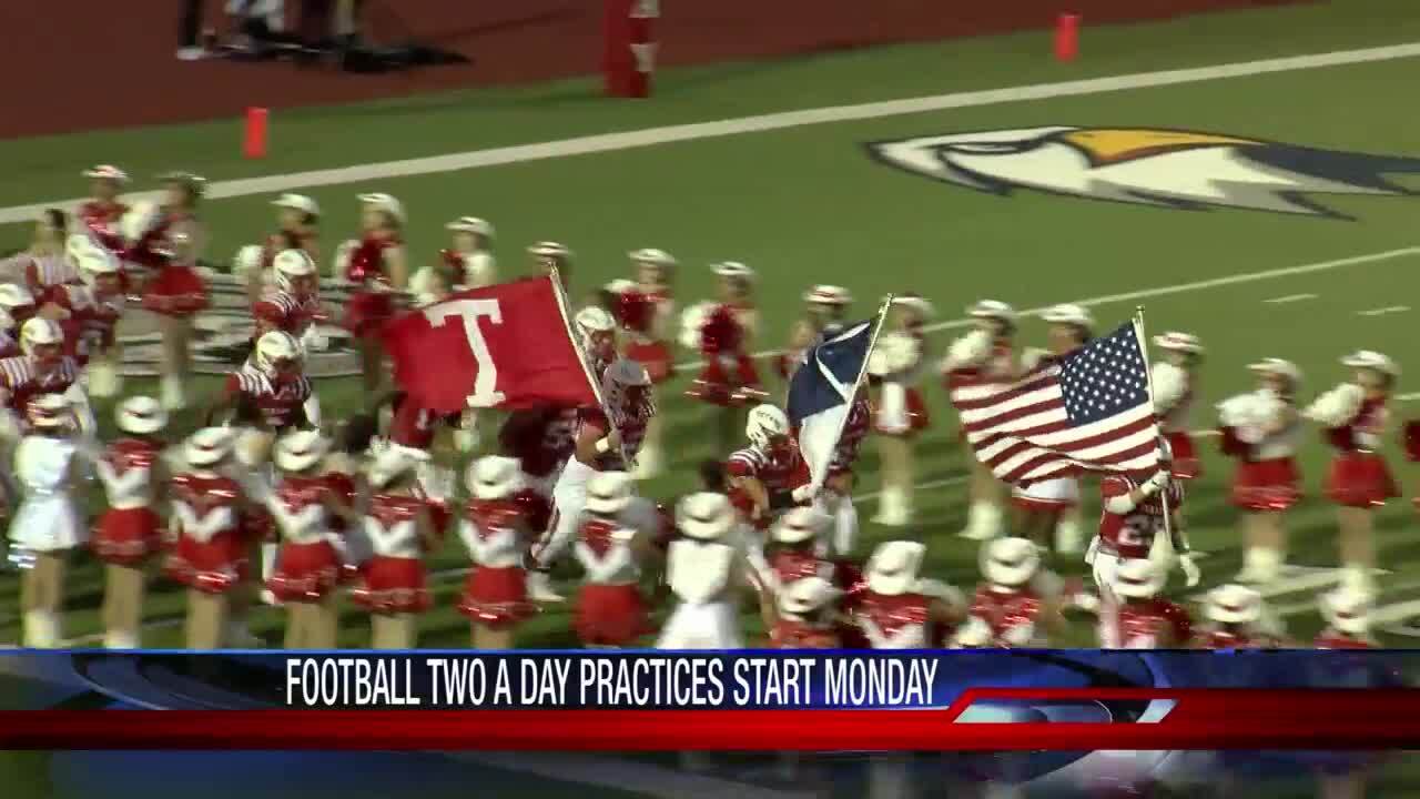 High school football practice starts across the Coastal Bend on Monday
