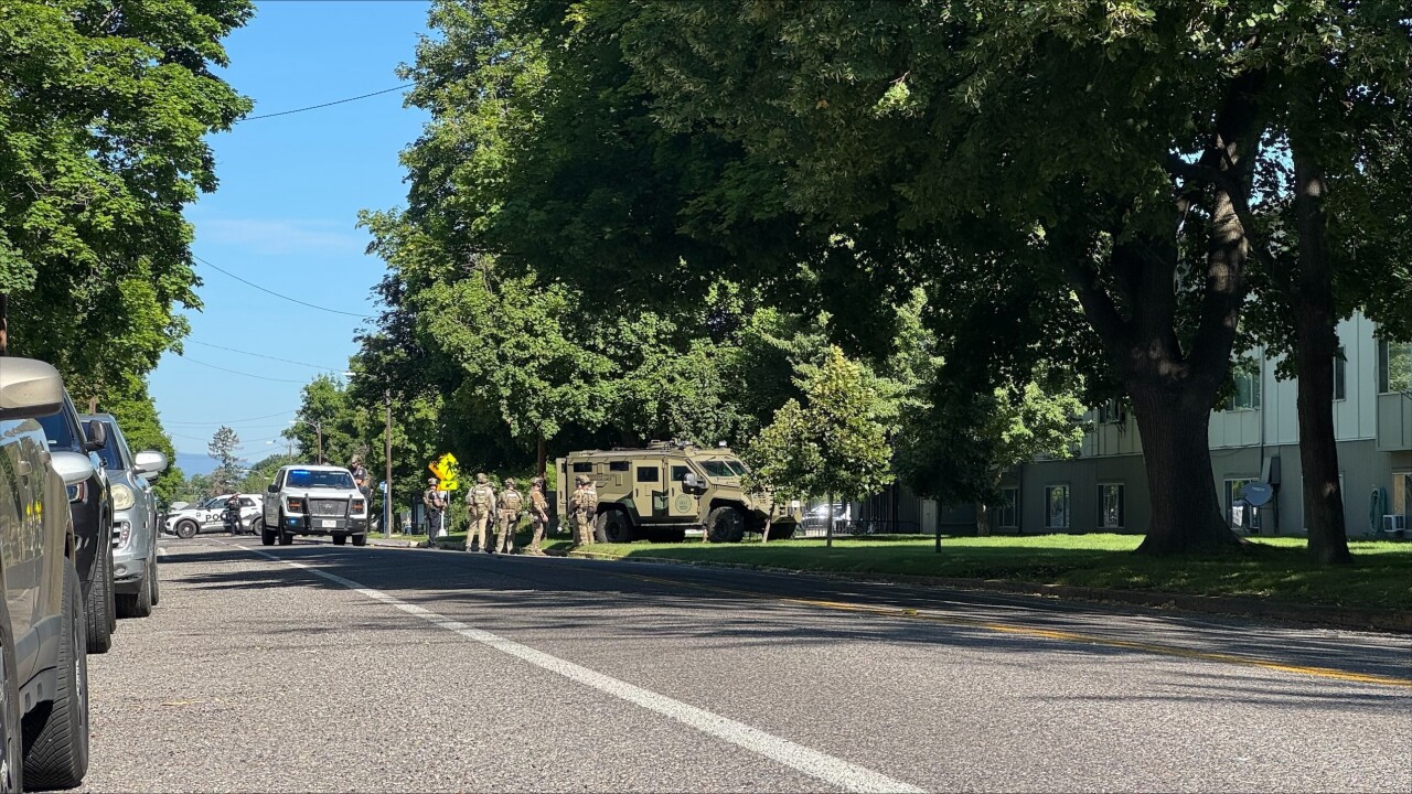 Law enforcement presence near St. Patrick's Hospital