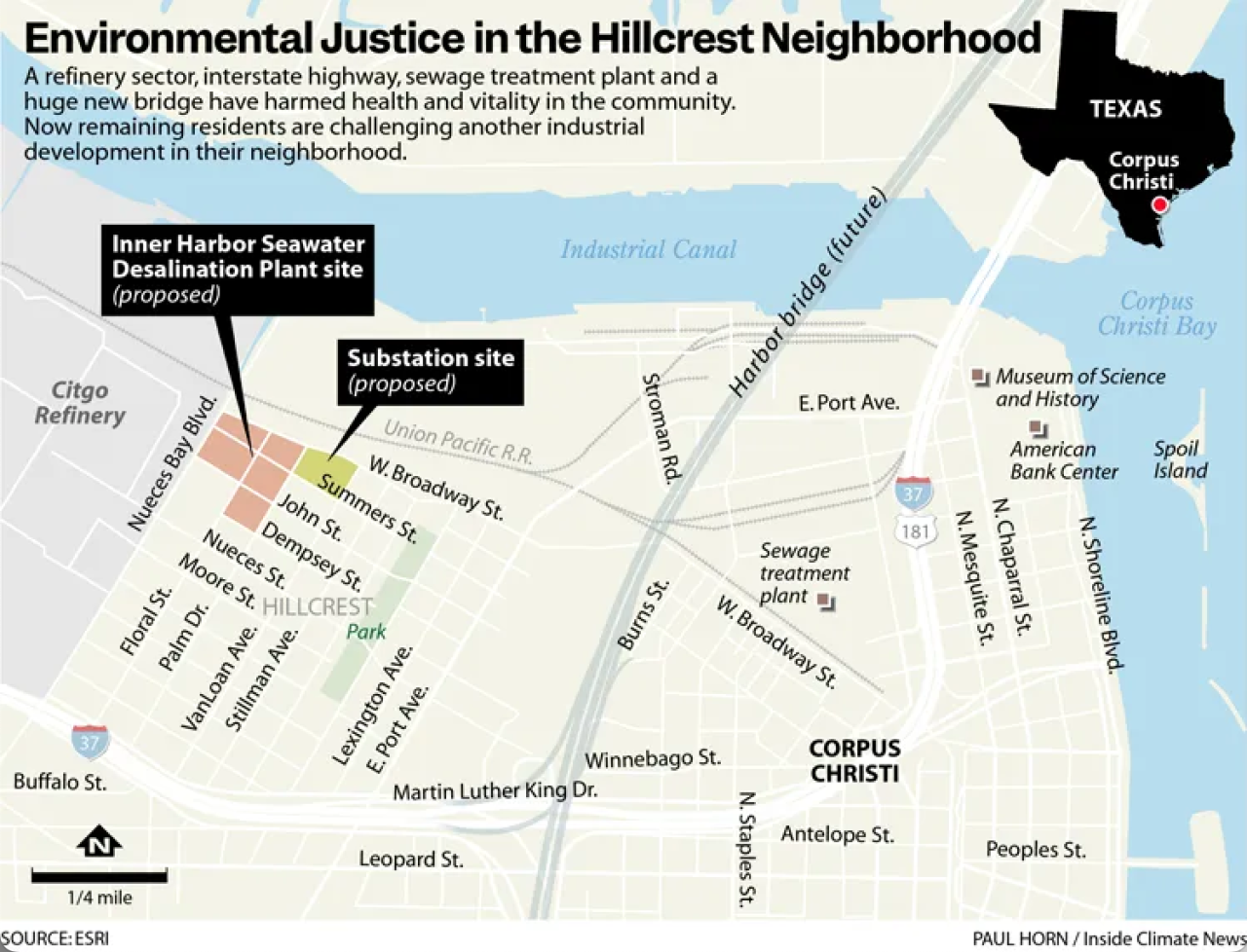 Proposed site of Inner Harbor Seawater Desalination Plant in Hillcrest