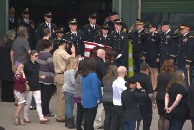 Procession for guardsman Daniel Wadham 