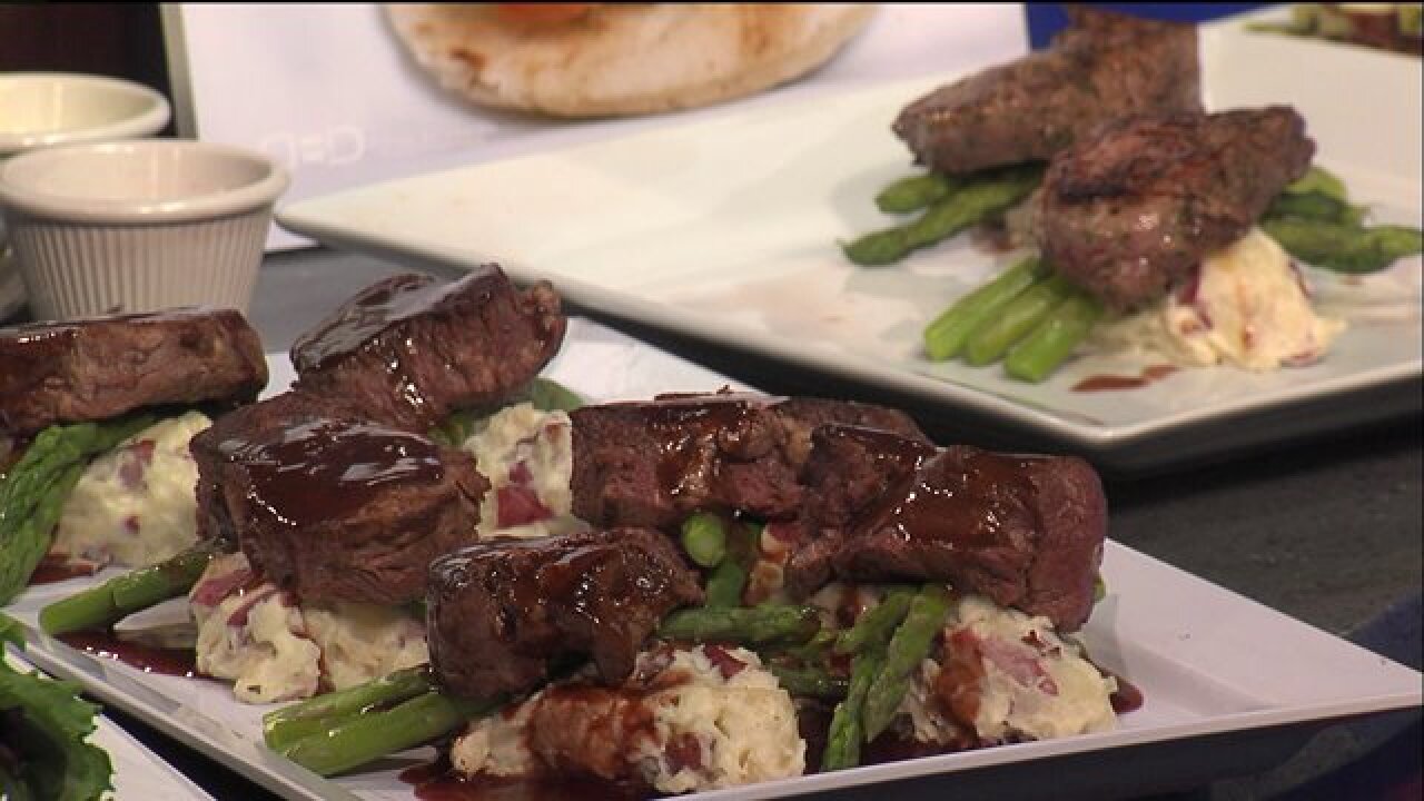 Chef Franklin Crump serves up a savory “Steak Diane”