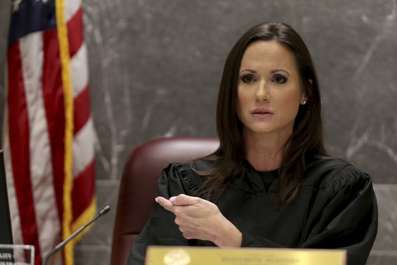 Judge Elizabeth Scherer speaks during hearing for Nikolas Cruz, July 13, 2021