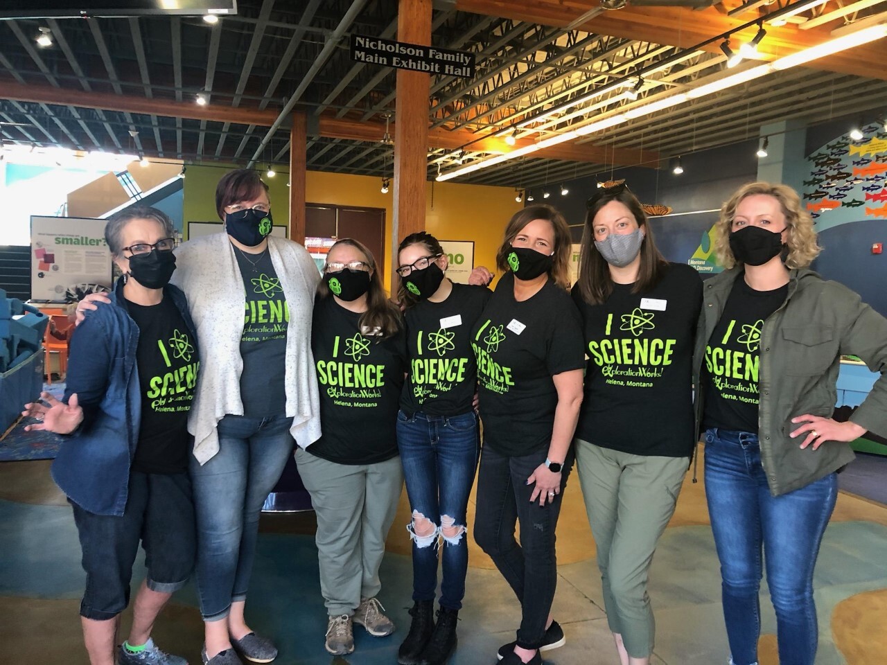 ExplorationWorks staff celebrates reopening