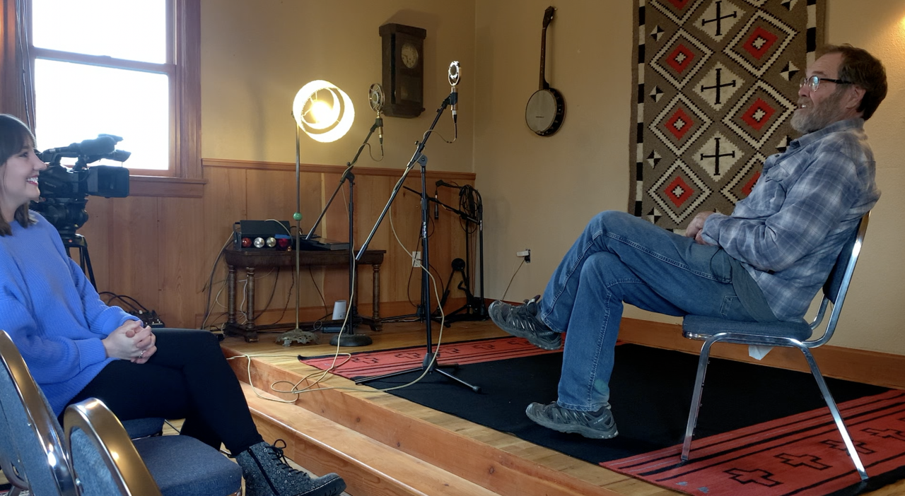 Missoulian John Parker sharing the history of Longstaff House