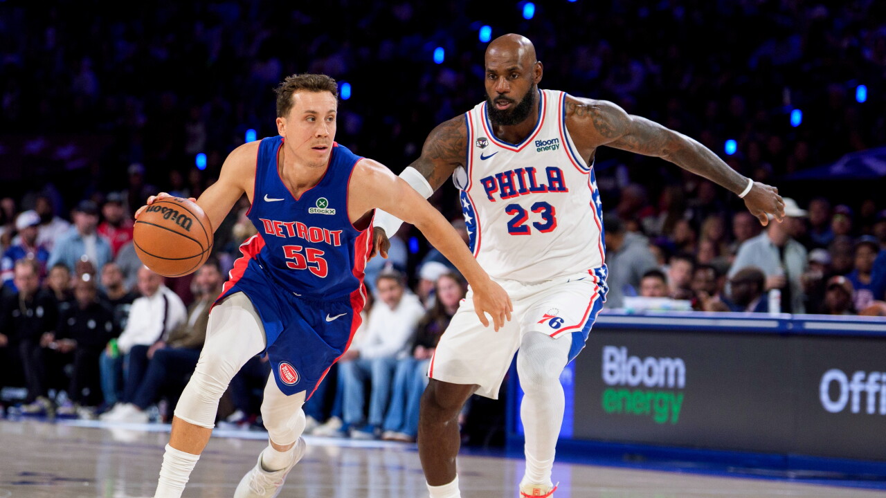 Pistons 76ers Basketball