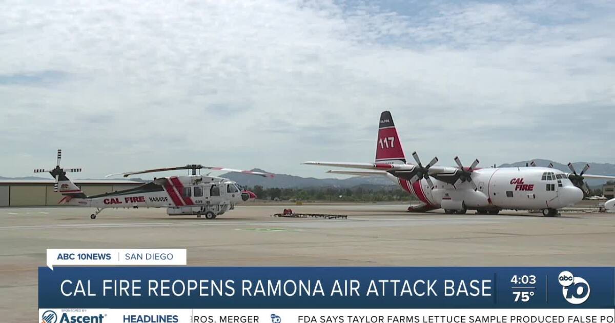 Cal Fire reopens Ramona Air Attack Base with new aircraft and faster refueling upgrades