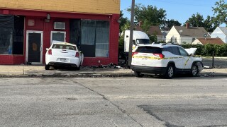 Car crash on Harvard Avenue
