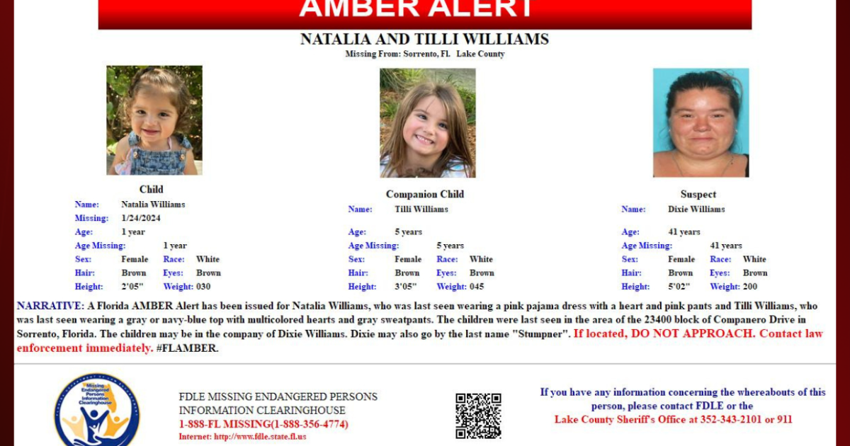 2 missing kids found safe in Louisiana after Florida Amber Alert issued ...