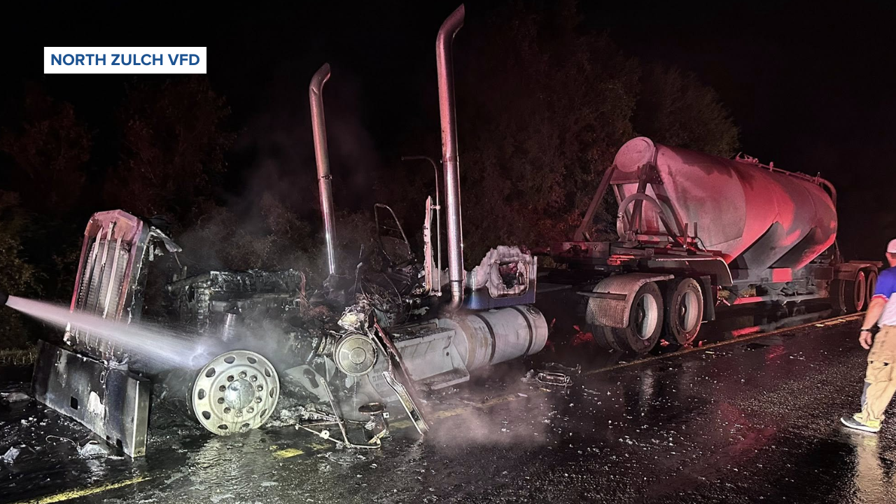 North Zulch truck fire