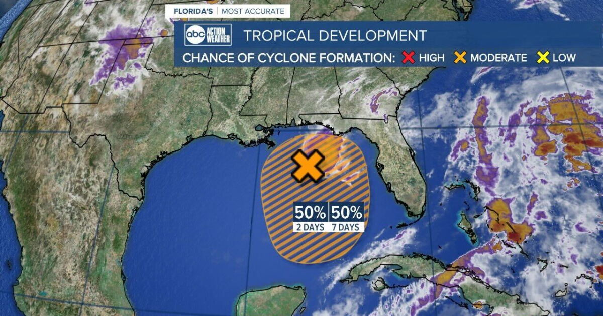 Low-pressure system in Gulf now at 50% chance of becoming tropical system - Vimarsana News
