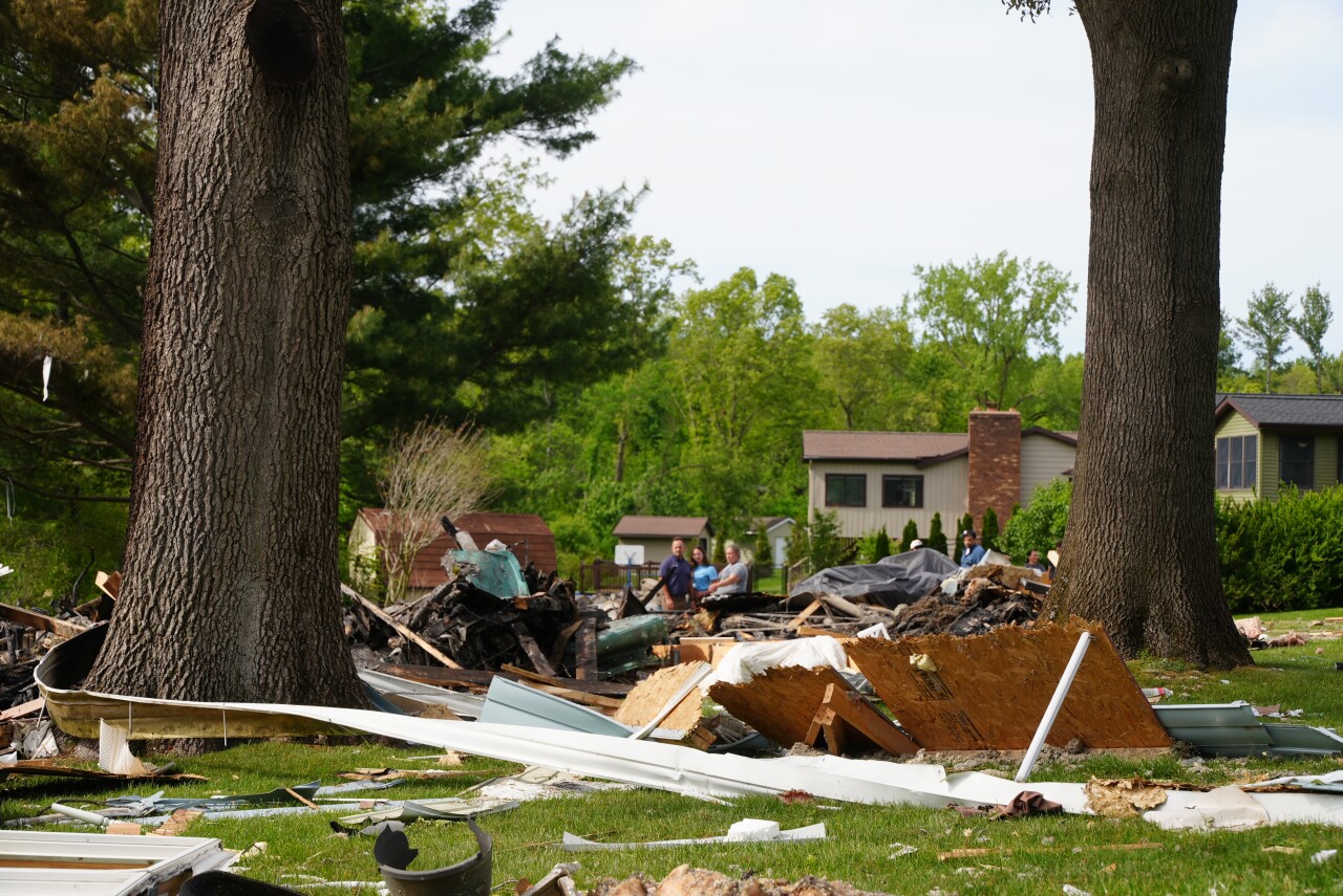 Plainfield Township Home Explosion