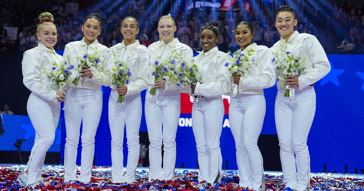 Simone Biles headlines US women’s gymnastics team headed to the Olympics