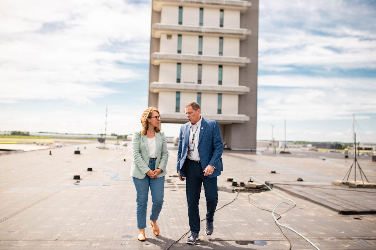 Rep. Hillary Scholten visits Gerald R. Ford International Airport