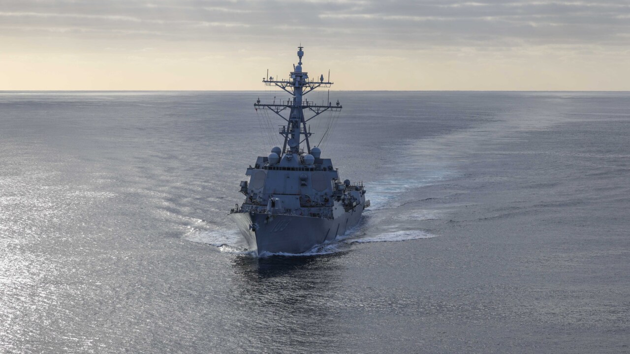 USS Truxtun at Sea
