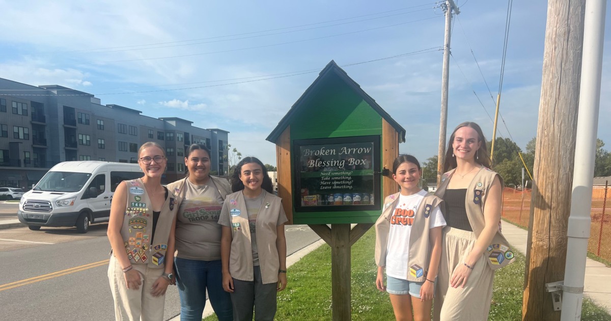 Broken Arrow Blessing Box started by Girl Scouts sparking community action - Vimarsana News