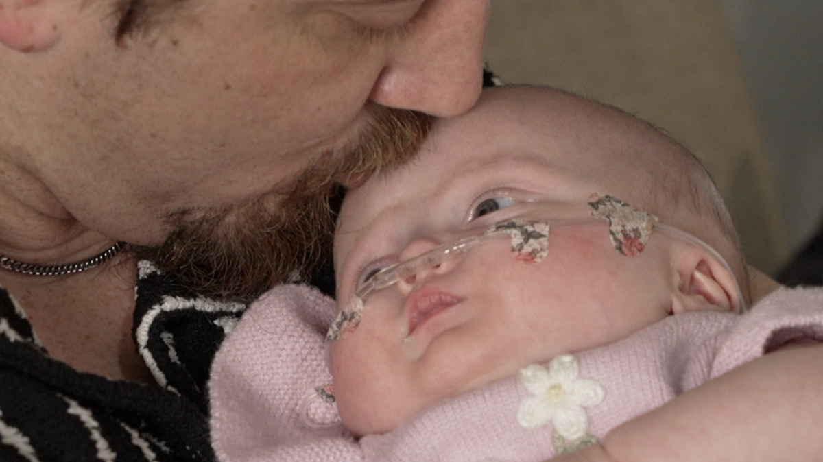 Baby Ophelia with Dad, Jeffrey