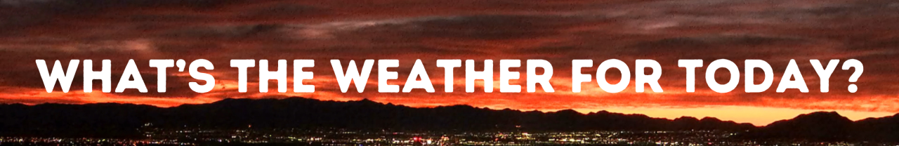 Good Morning, Las Vegas: weather banner