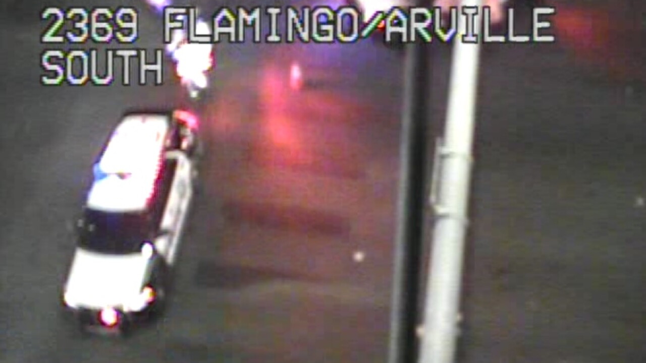 RTC: All lanes blocked on westbound Flamingo Road, Arville Street