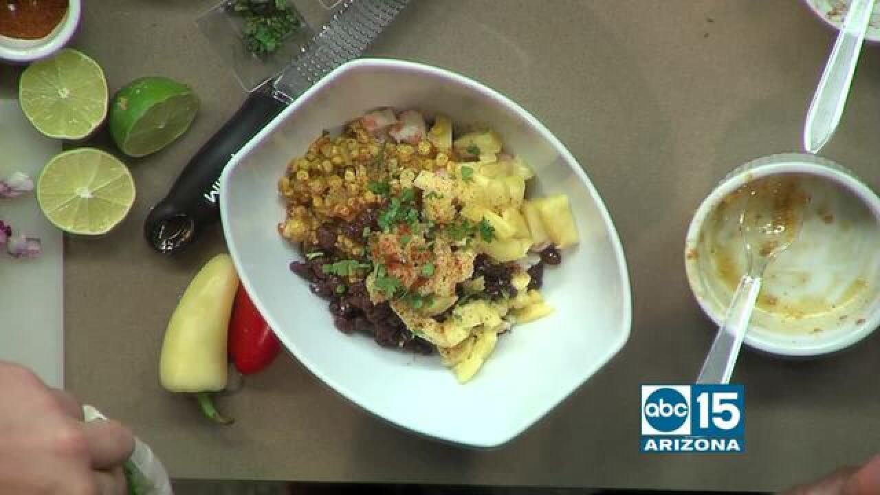 Watermelon & golden beet salad