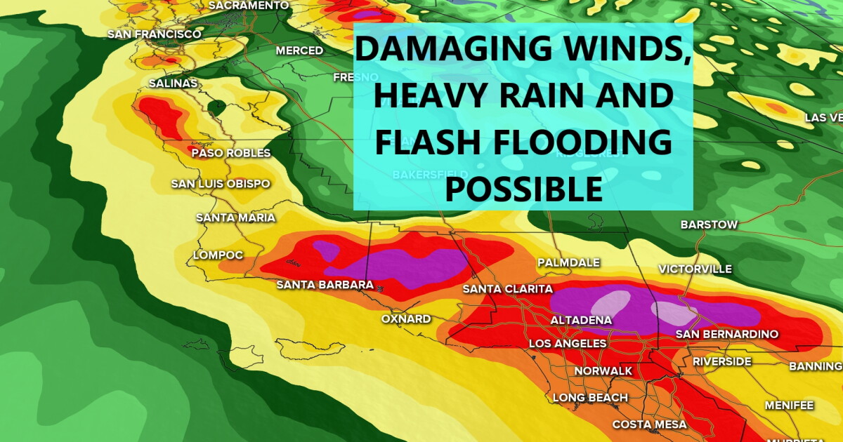 A powerful atmospheric river is here, damaging winds and heavy rains expected - Vimarsana News
