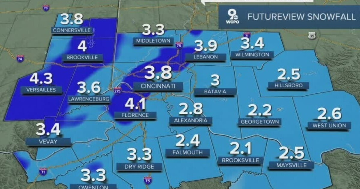 Winter storm snow forecast: Winter Storm Warning and Wind Chill Warning