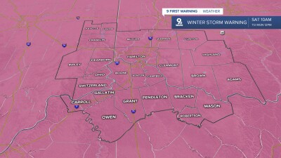 Winter storm warning issues for Saturday to Monday