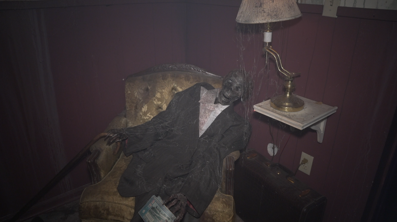 Hotel scene at Awaken Haunted Attraction