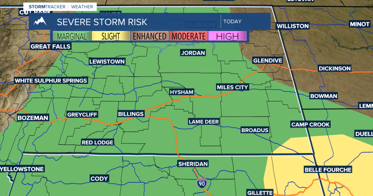 Q2 Billings Area Weather Smoke easing up, Severe storms possible