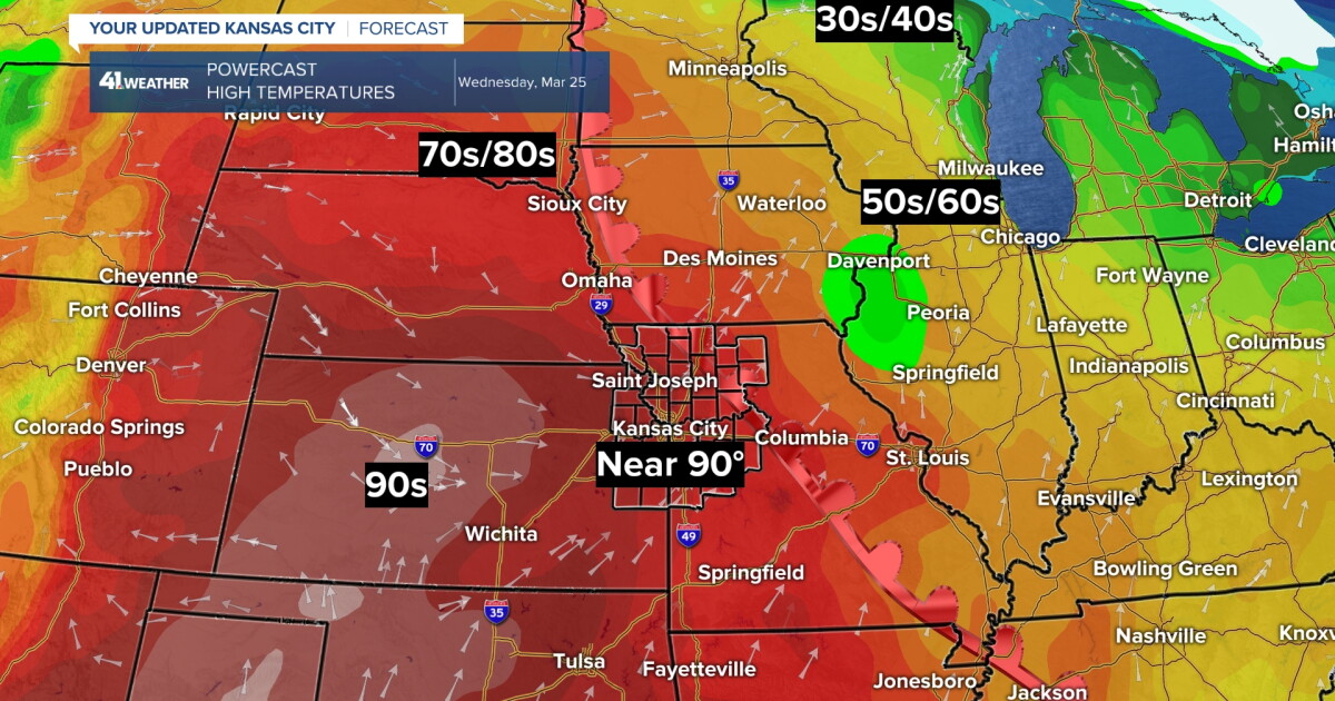 KSHB 41 Weather Blog | Record heat, chance of a freeze, changes next week