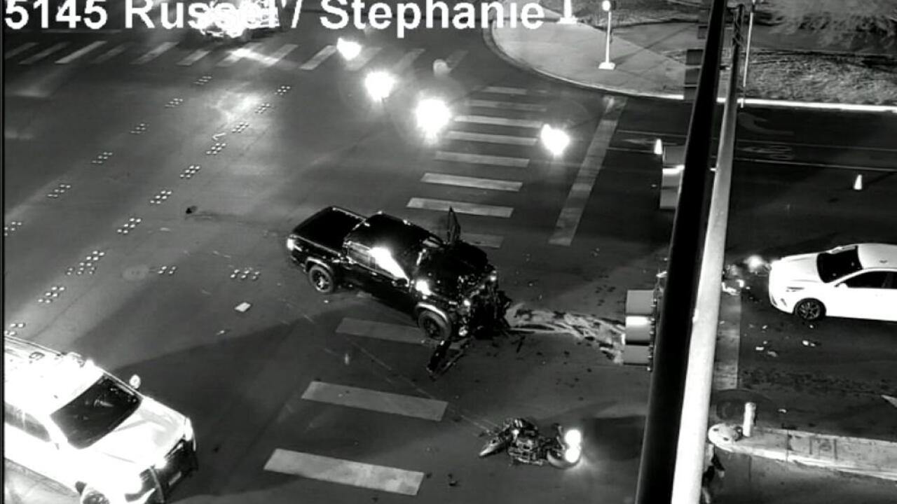 Crash on russell and Stephanie 