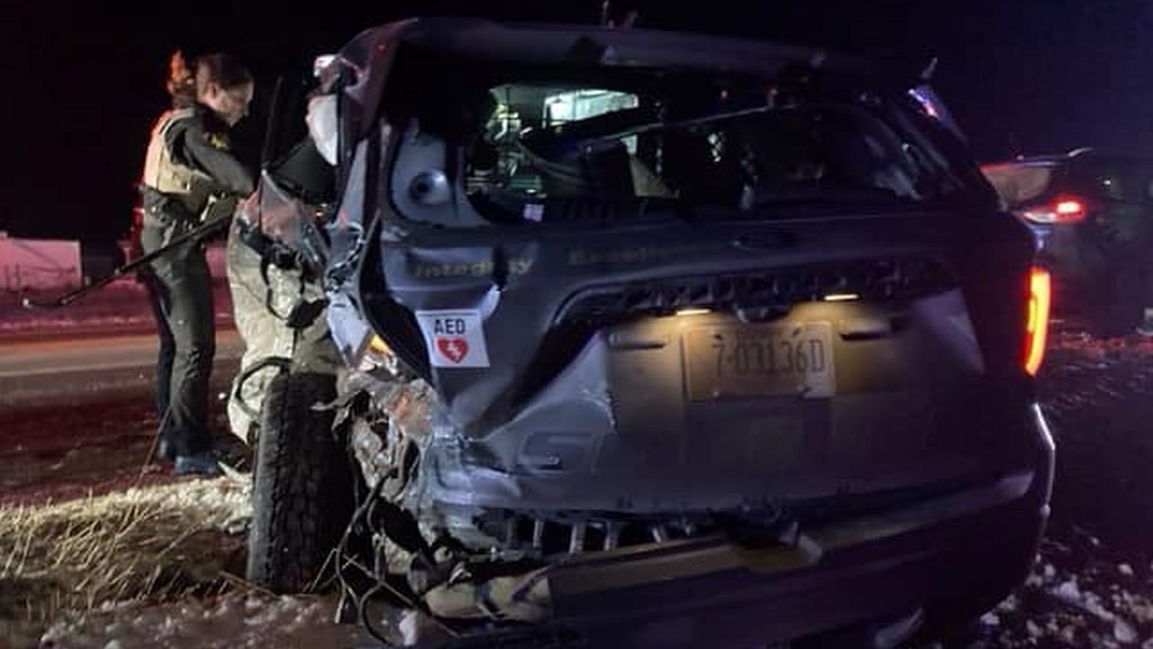 Sheriff's deputy injured after patrol vehicle hit by suspected drunk driver