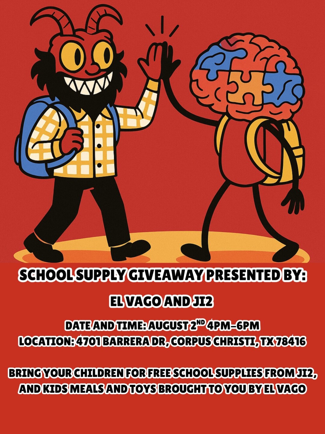 El Vago School Supply Giveaway