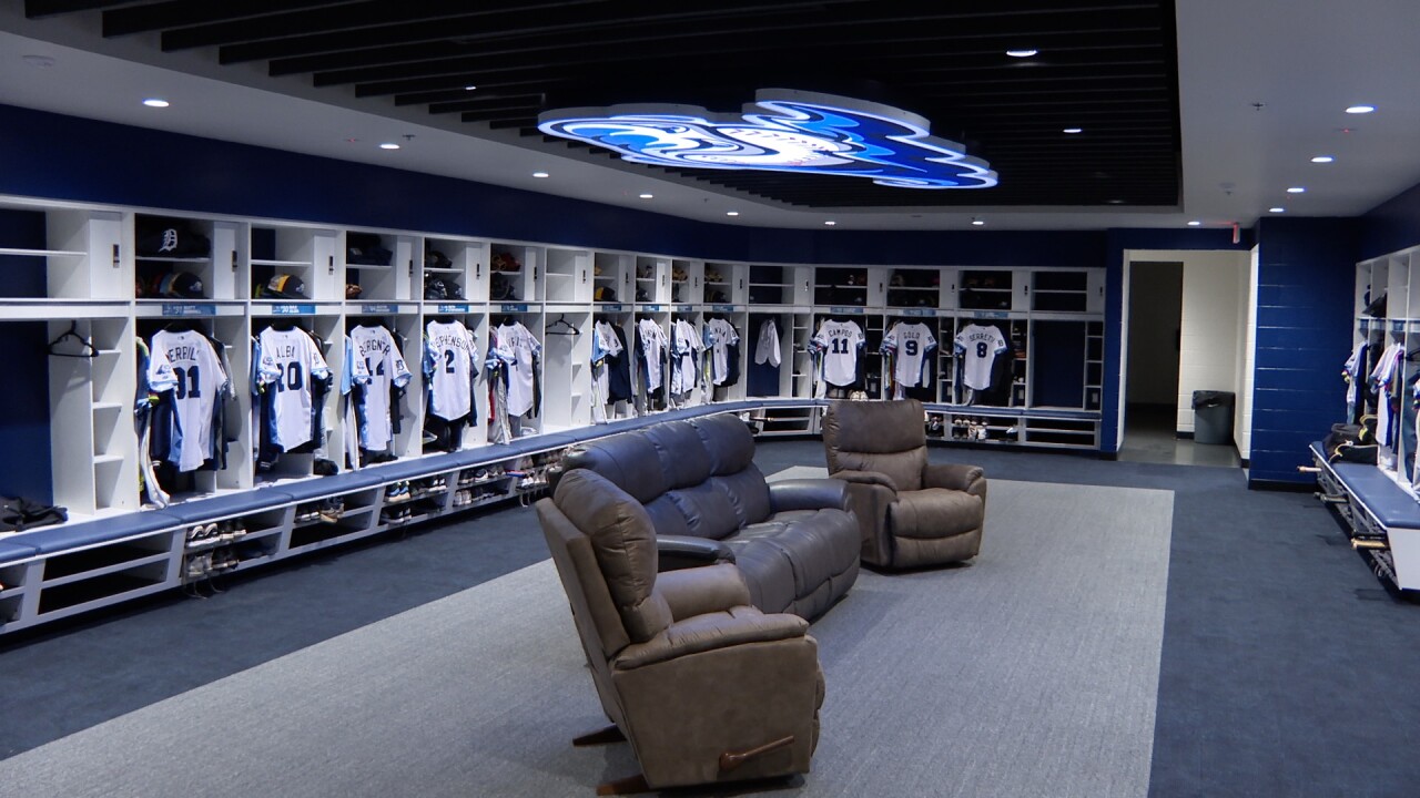 West Michigan Whitecaps new locker room