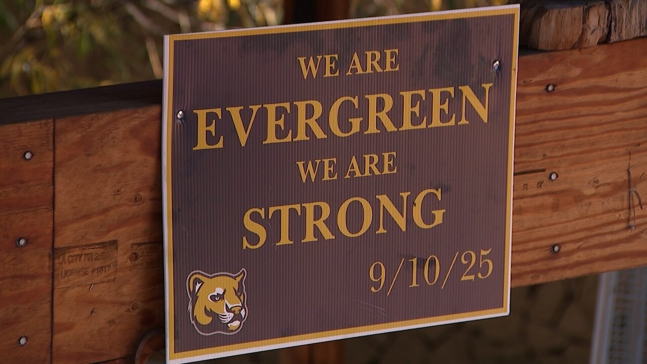 Evergreen Strong sign.jpg