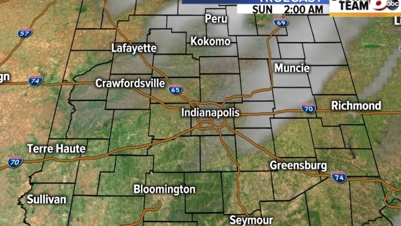 TIMELINE: T'storms will move across C. Indiana
