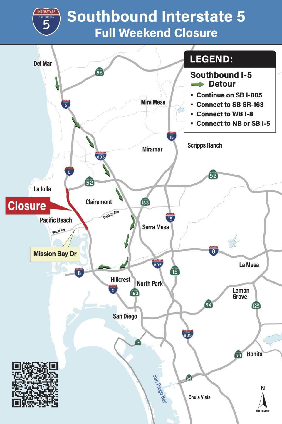 I-5 SOUTH CLOSURE 9/5 TO 9/7