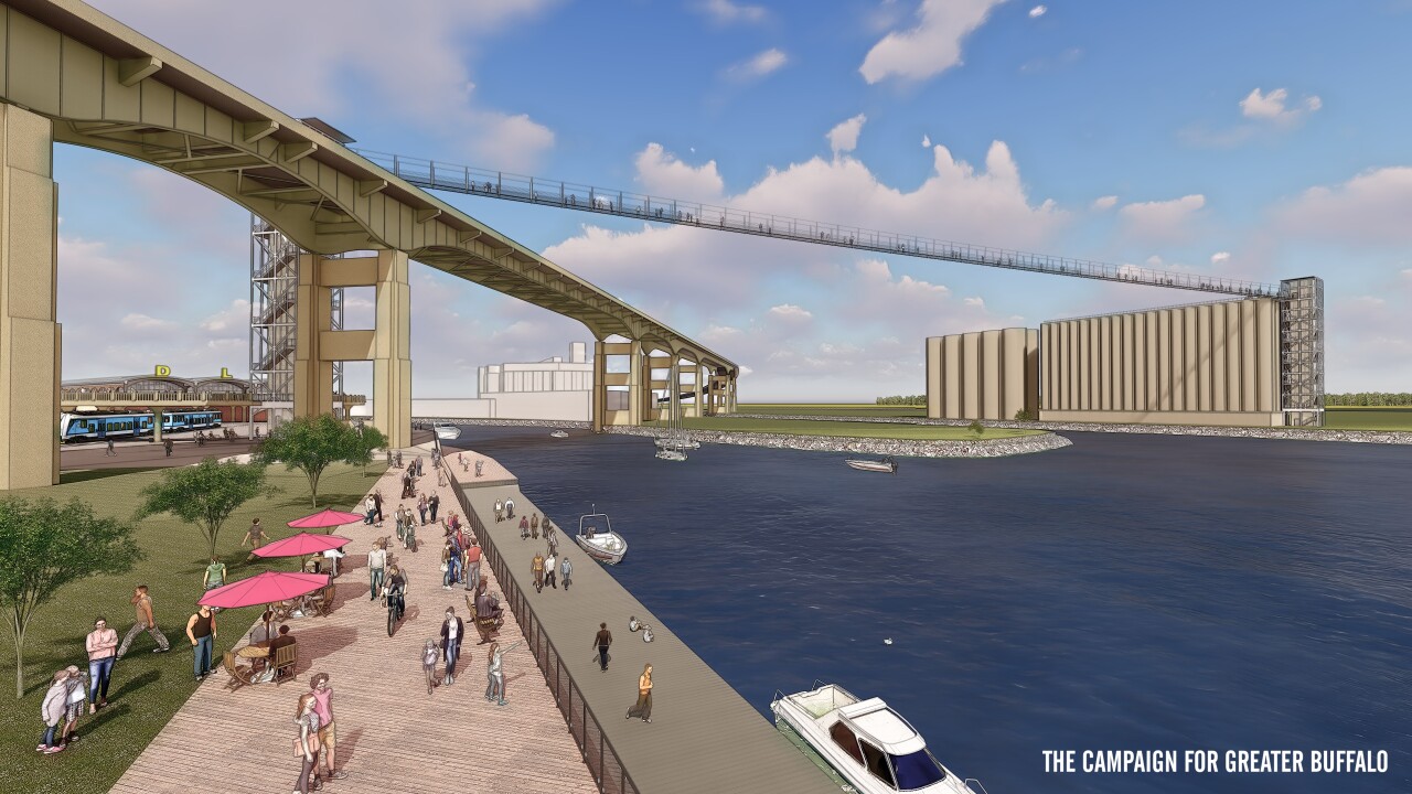 Pedestrian Suspension Bridge across the Buffalo River