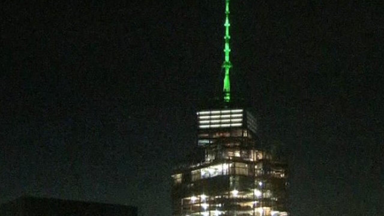 Us Buildings Light Up Green In Solidarity With Paris Accord In