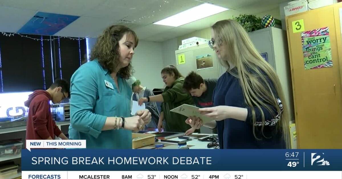 Should students get assignments over spring break?