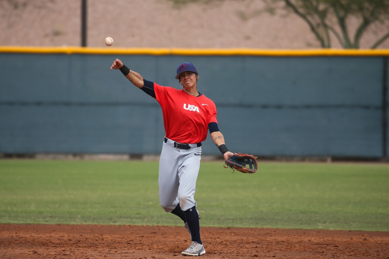 Alex Hugo Team USA Baseball fielding