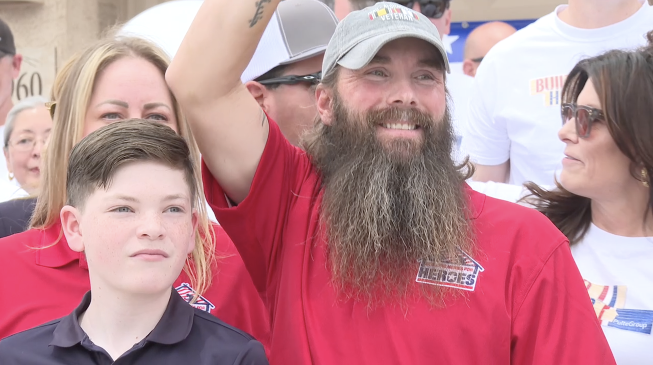 Christopher Liby and his son