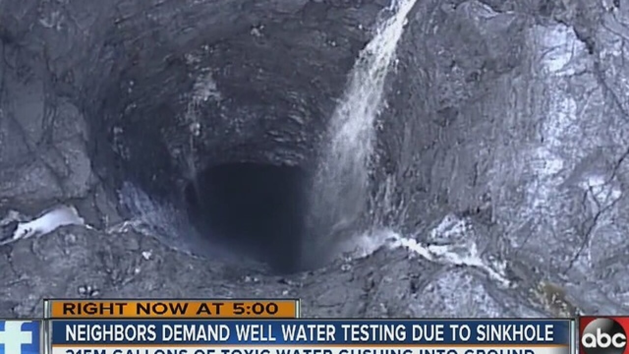 PHOTOS: Massive sinkhole at Mosaic facility