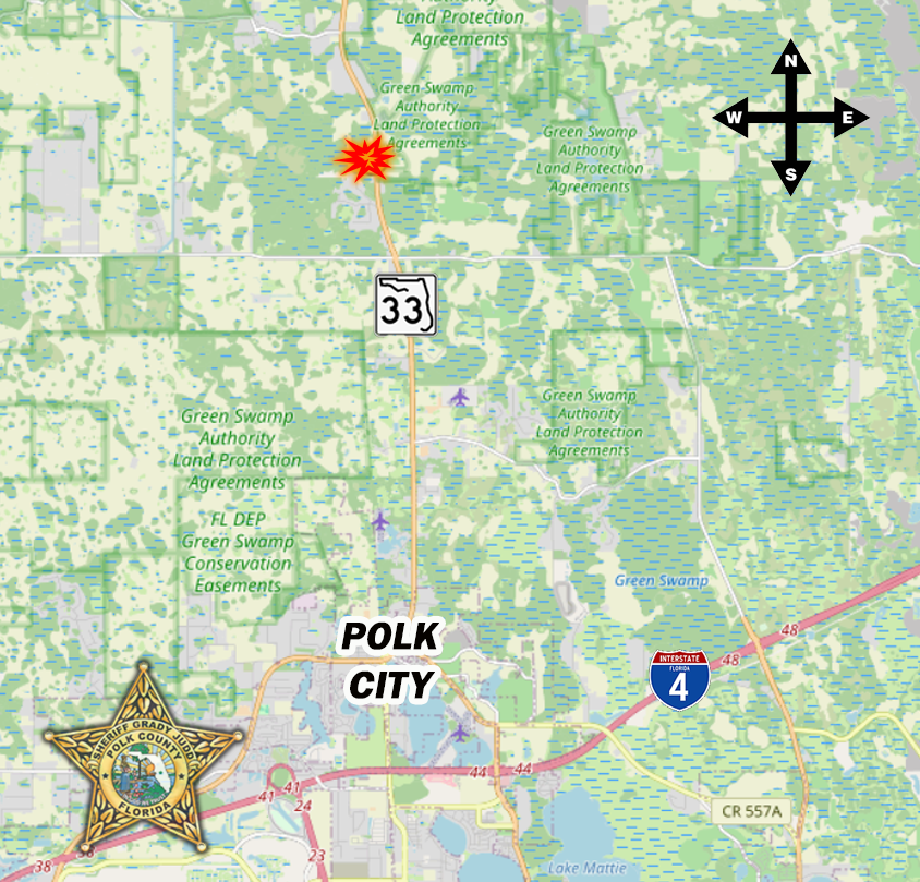 Location of crash